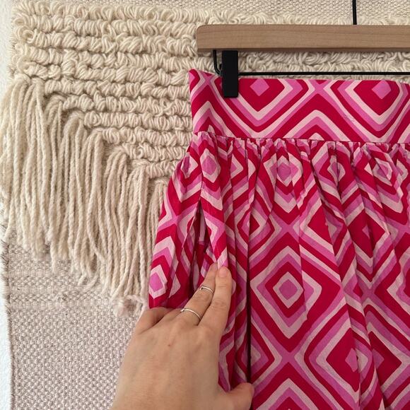 Eliza Christoph Njeri Geometric Poplin Skirt - Picture 5 of 12